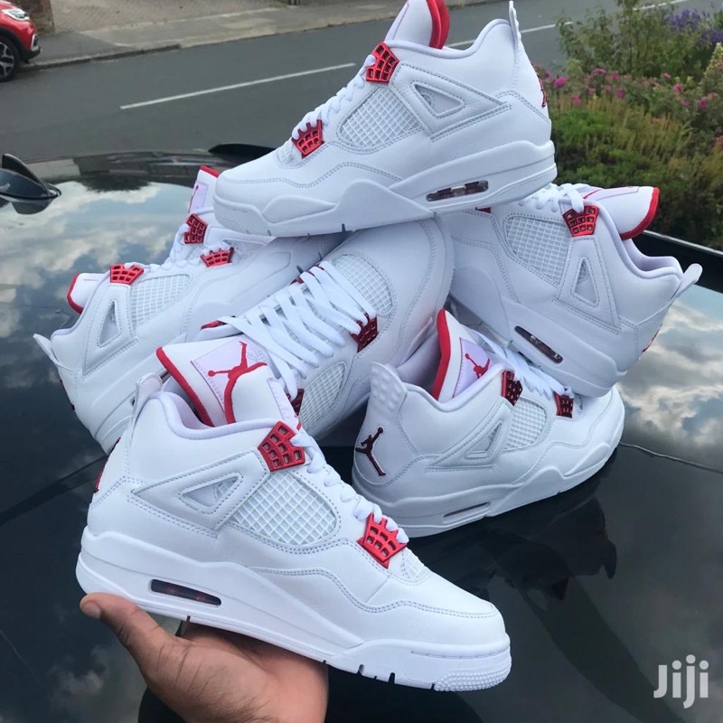 GIÀY JD4 RETRO METALLIC RED WHITE DA THẬT LAI AU [ FULL BOX + FREE SHIP ]