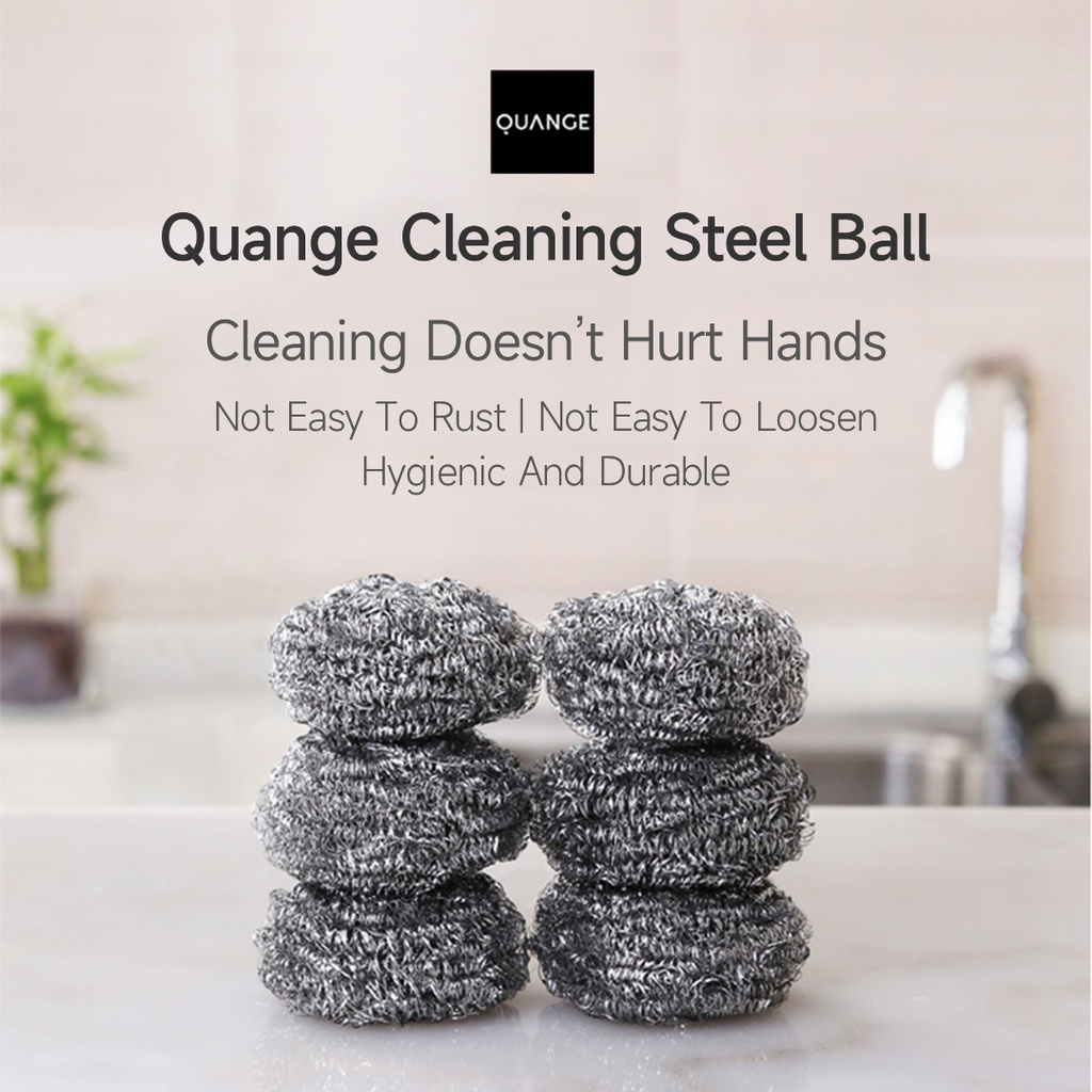 Xiaomi Youpin Set 6 Quả Bóng Dây Thép Không Gỉ Vệ Sinh Đa Năng Tiện Dụng