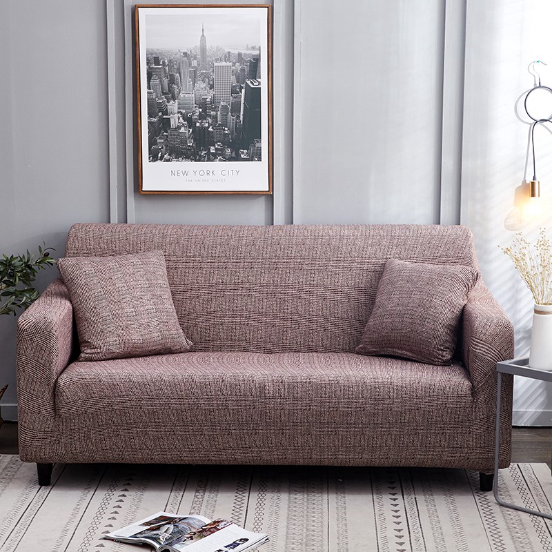 Bộ bỏ bọc ghế sofa 1/2/3/4 chỗ màu trơn xinh xắn hiện đại