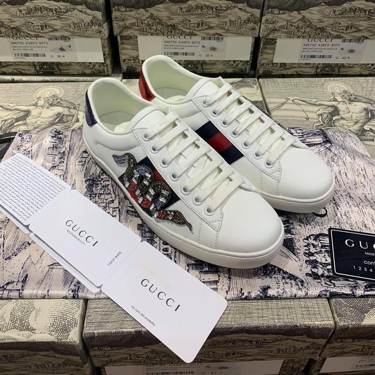 👟HIGH FASHION👟 Giày SNEAKER đính rắn đá FULLBOX BILL ss2020 HV NV Size 38-44, Ship COD trên toàn quốc