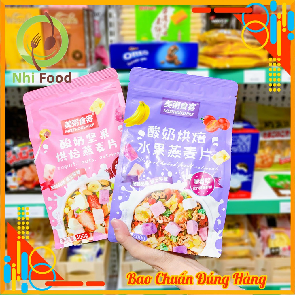 Ngũ Cốc Sữa Chua Hoa Quả Sấy Khô Túi 400G