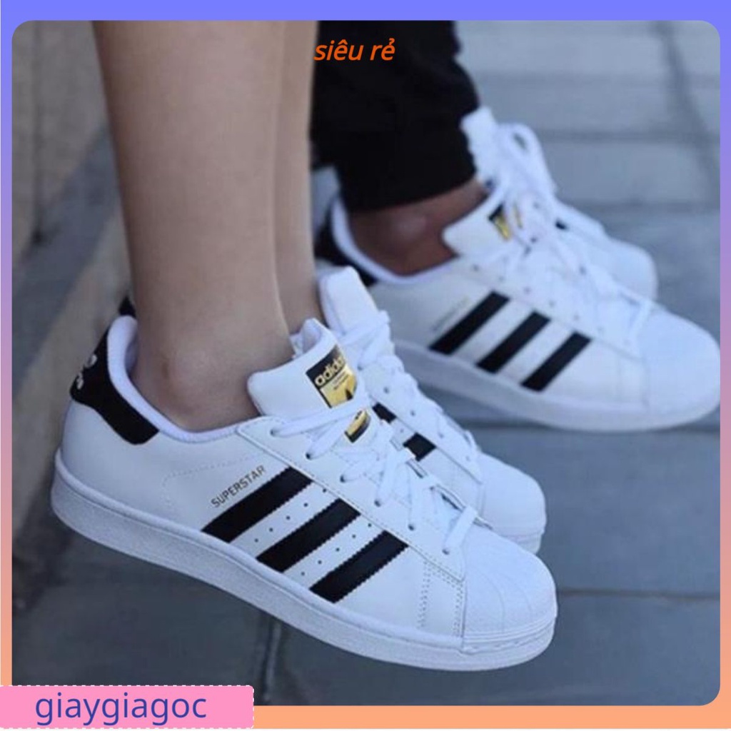 🌹giaygiagoc🌹Giày Sneaker Thể Thao 𝑨𝒅𝒊𝒅𝒂𝒔 𝑴𝒖̃𝒊 𝑺𝒐̀ Super.Star Đủ Size Nam Nữ Full Box