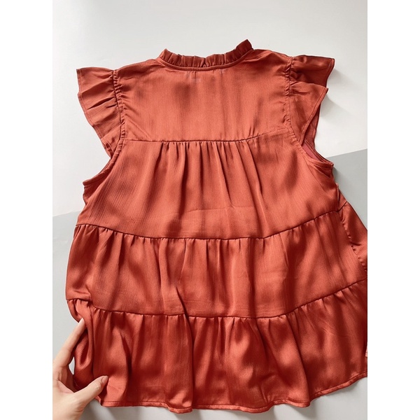 Áo babydoll nút gài xuất dư xịn