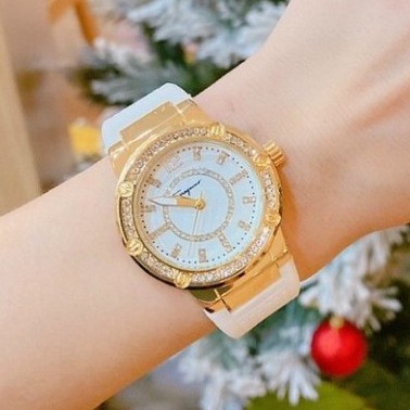 Đồng hồ nữ ferragamo viền đính đá kim cương sang chảnh,đẳngcấp, quý phái
