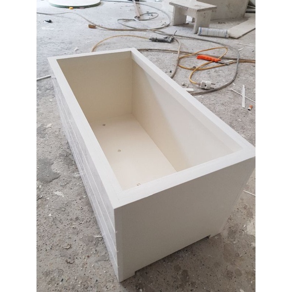 Chậu 60x25x25 dài x rộng x cao chân liền cao cấp 0338 073 163