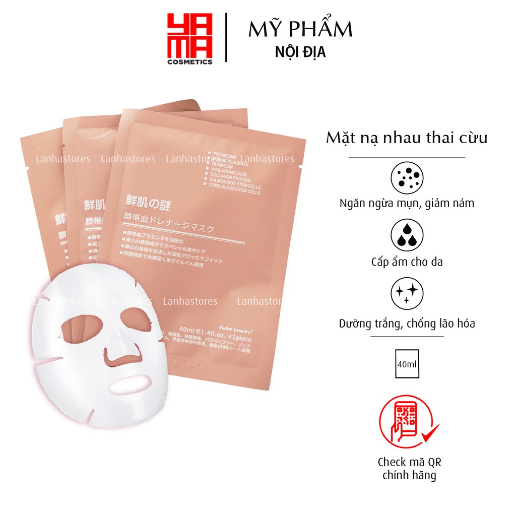 Mặt nạ nhau thai tế bào gốc Nhật Bản cấp ẩm giúp da mịn màng ( hàng chuẩn) | BigBuy360 - bigbuy360.vn