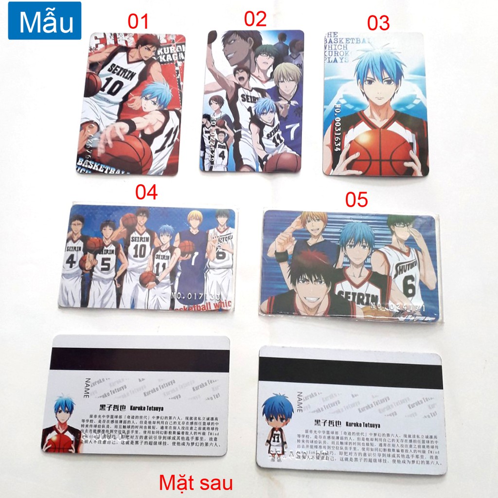 Thẻ card anime Kuroko No Basket