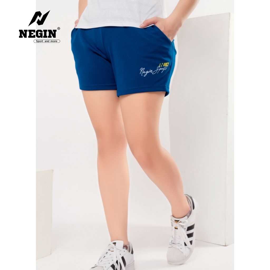 Quần Short Nữ NEGIN Cạp Chun Kiểu Dáng Trẻ Trung Năng Động, Chất Vải Mềm Nhẹ Thoải Mái QG03W