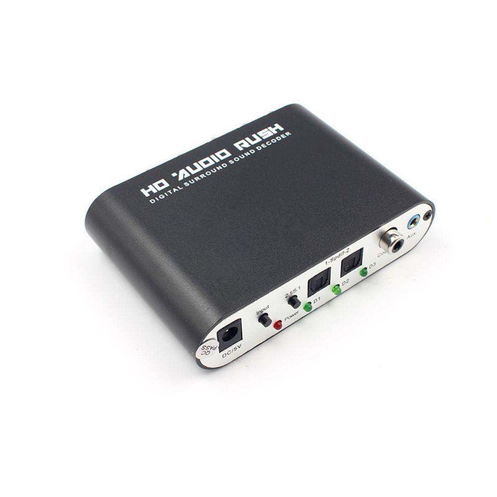 1 Bộ Chuyển Đổi Âm Thanh DVD SPDIF Coaxial AUX 3.5mm Sang 6RCA 5.1 5.1 Kênh HD AC3