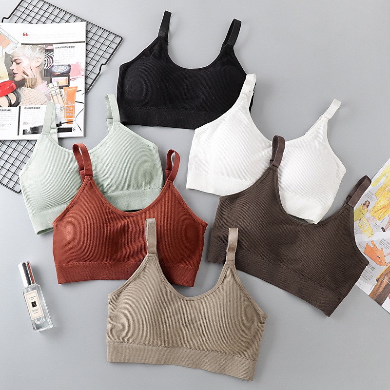 Áo Bra Tập Gym - Bra 2 Dây Gân Tăm Chất Dày Dặn - Áo Ngực Nữ Ôm Trọn Vòng 1 Quyến Rủ B1182