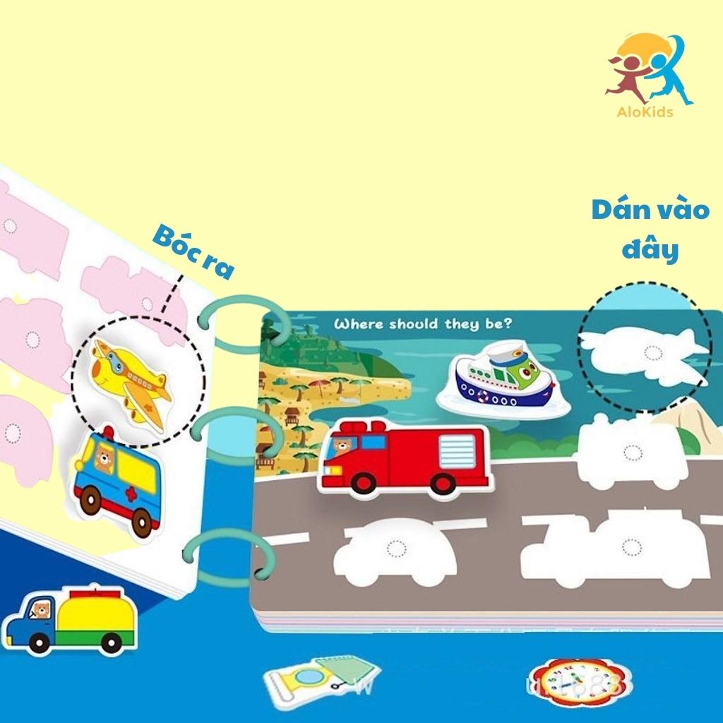 Học Liệu Bóc Dán Montessori 17 Chủ Đề Đồ Chơi Giáo Dục Sớm Cho Bé  Alokidstb Tái Sử Dụng Nhiều Lần