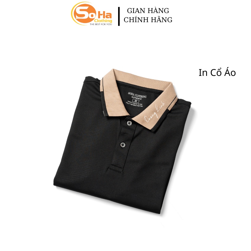 Áo polo nam  IN TÊN  theo yêu cầu basic đẹp vải cá sấu , chuẩn form, trẻ trung, lịch sự - SoHa Clothing