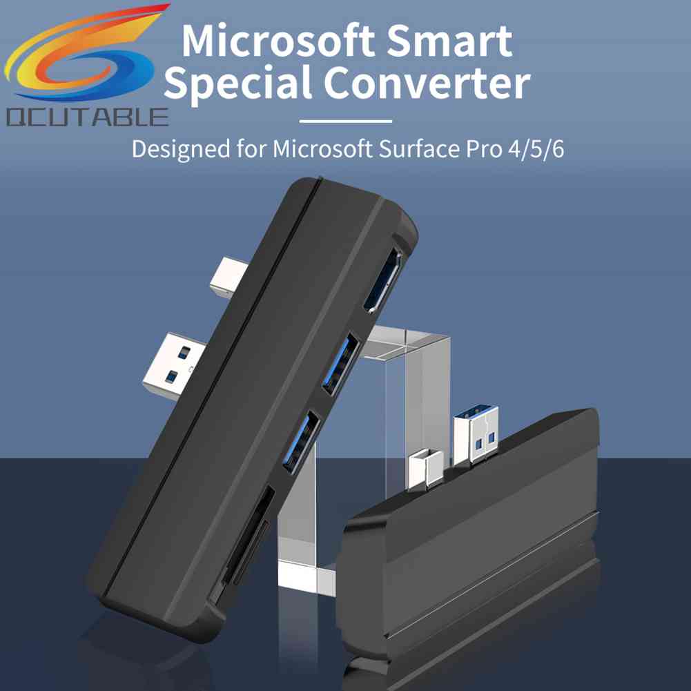 Bộ Hub Chia Cổng USB 3.0 TF 4K HDMI 4K Cho Surface Pro 6 Pro 5 Pro