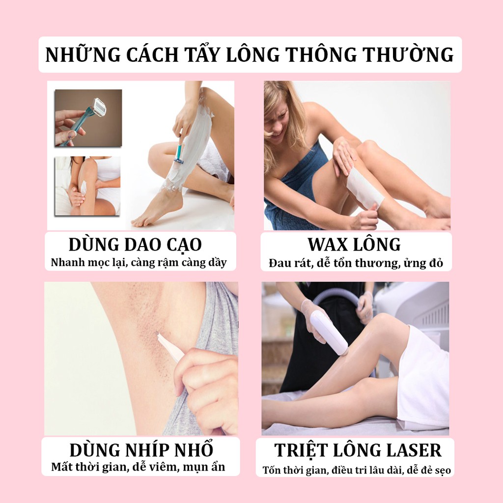 Xịt tẩy lông DETVFO không đau, Lành Tính Dịu Nhẹ, Kem tẩy lông nách, tay, chân, lưng 150ml - Sarah Beaute MP05