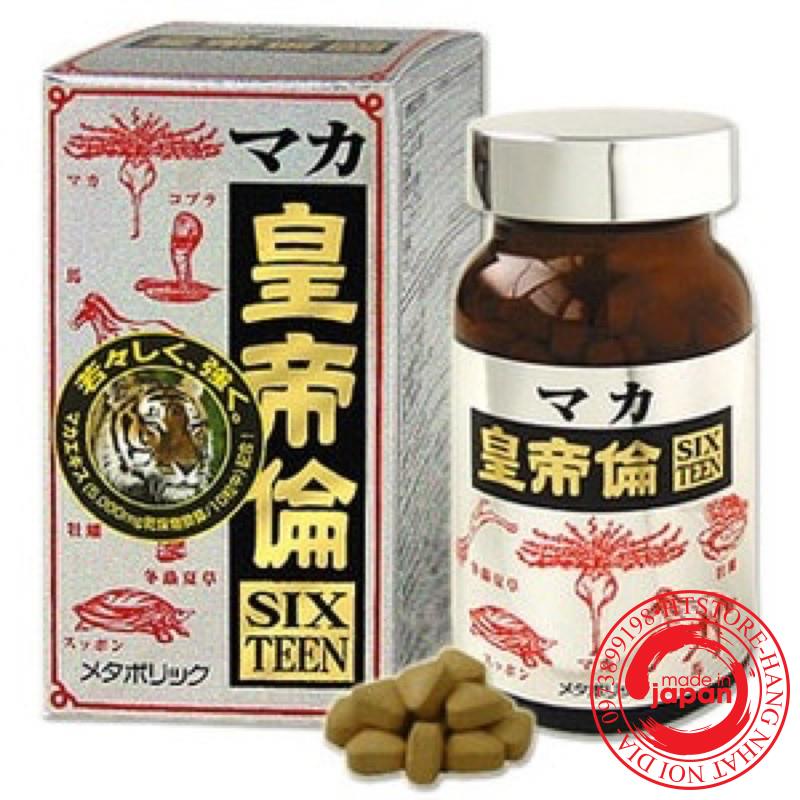 Hộp 200v viên uống hỗ trợ tăng cường sinh lý nam Maka Sixteen Nhật Bản