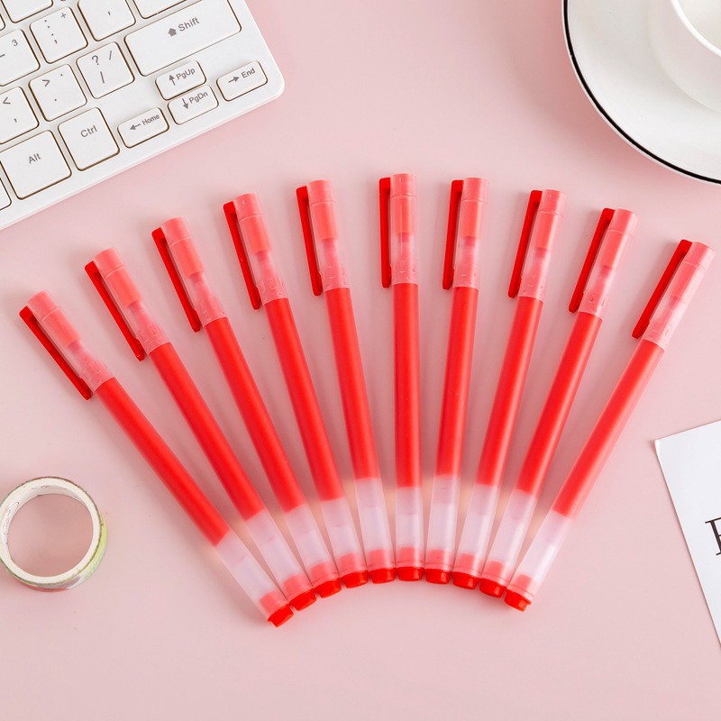 Bút Gel Ống To Vỏ Trong Suốt-Ngòi 0,5mm.Văn Phòng Phẩm,Đồ Dùng Học Sinh Giá Rẻ