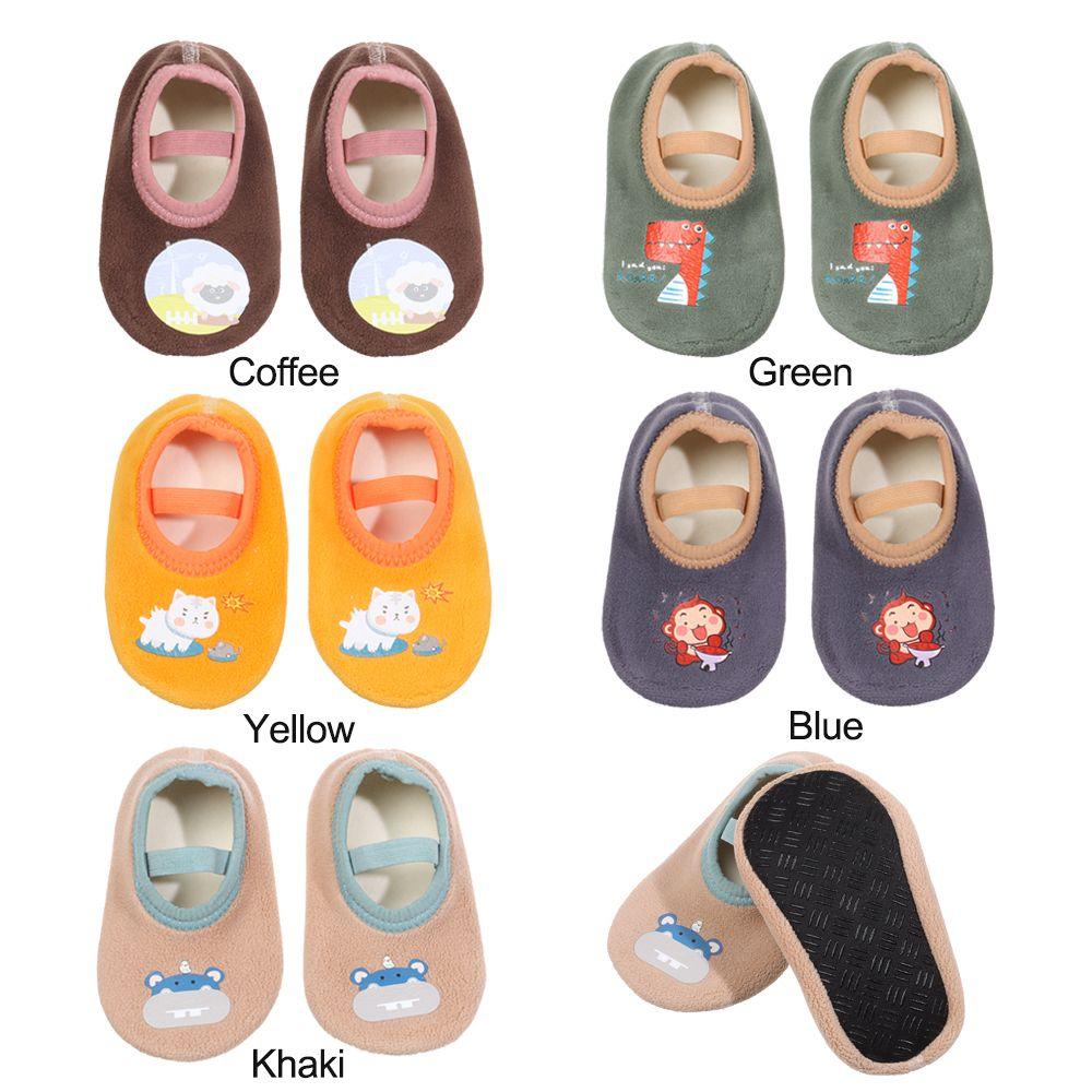 MELODG Vớ Cotton Chống Trượt Giữ Ấm Mùa Thu Đông Dễ Thương Cho Bé Trai Và Gái