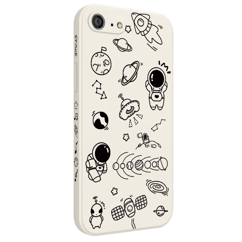 Ốp Điện Thoại Silicon Dẻo Họa Tiết Vũ Trụ Âm Nhạc Độc Đáo Cho IPhone 8 7 6 6S Plus SE 2020