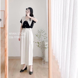 ⚡️BÁN SỈ⚡️Quần sớ ống rộng có đai 3 màu