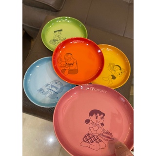 Bộ 05 đĩa sứ le creuset - doraemon 18cm