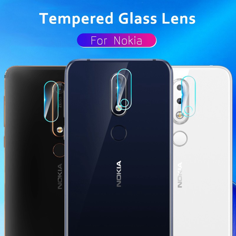 Kính cường lực 9H bảo vệ ống kính máy ảnh điện thoại Nokia 5.1 7 Plus X5 7.1 5 2018 Nokia 8 Sirocco