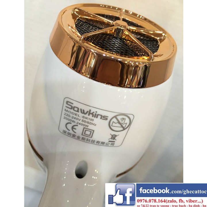 MÁY SẤY CÔNG SUẤT CAO 2400W SAWKINS CAO CẤP CHUYÊN NGHIỆP