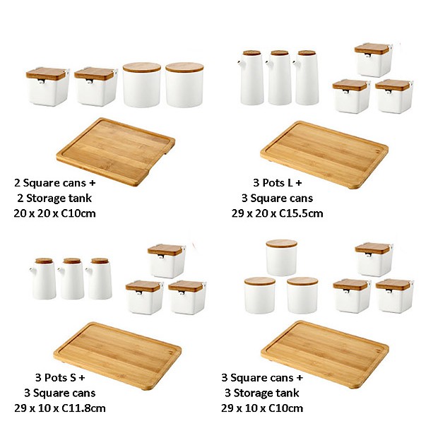 Bộ đựng gia vị sứ ceramic Ximi XM011 | BigBuy360 - bigbuy360.vn