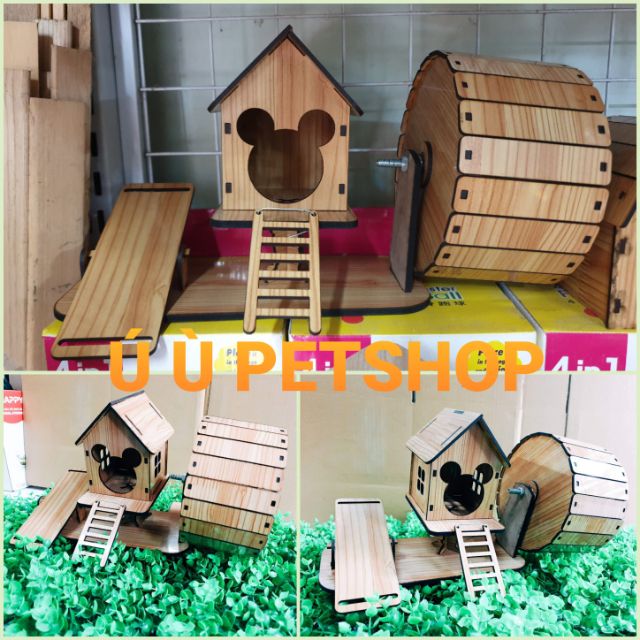 Nhà 3in1 lắp ráp cho Hamster