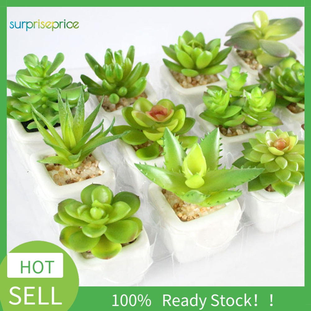 Chậu sen đá giả dùng để trang trí nội thất / văn phòng / ban công