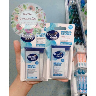 Tăm que nhựa làm sạch kẽ răng Brush-Sticks của hãng Dontodent Đức