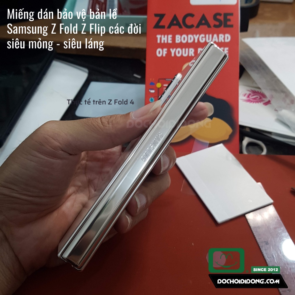 Combo 2 miếng dán bảo vệ bản lề  Samsung Z Fold 2 3 Fold4 Fold5 - Flip 2 3 Flip4 Flip5 các loại nhám siêu mỏng