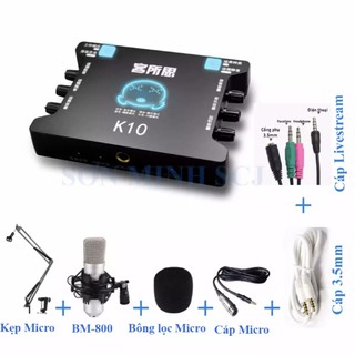 Khuyến Mãi Sound Card XOX K10- Combo Sound Card XOX K10
