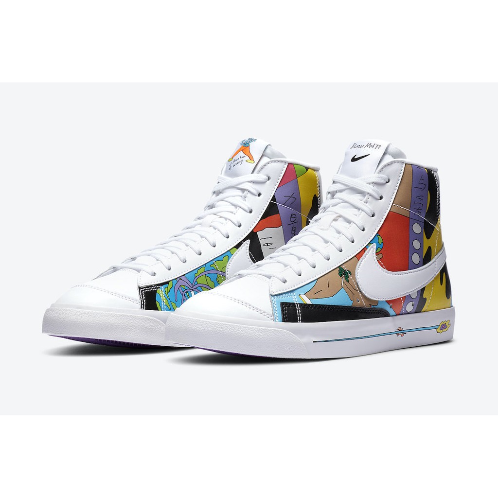 Nike Mid Blazer Chính Hãng FREESHIP Giày Thể Thao Mid Blazer Vintage 77 Chuẩn Auth - Giày Nike Cổ Cao Dáng Classic