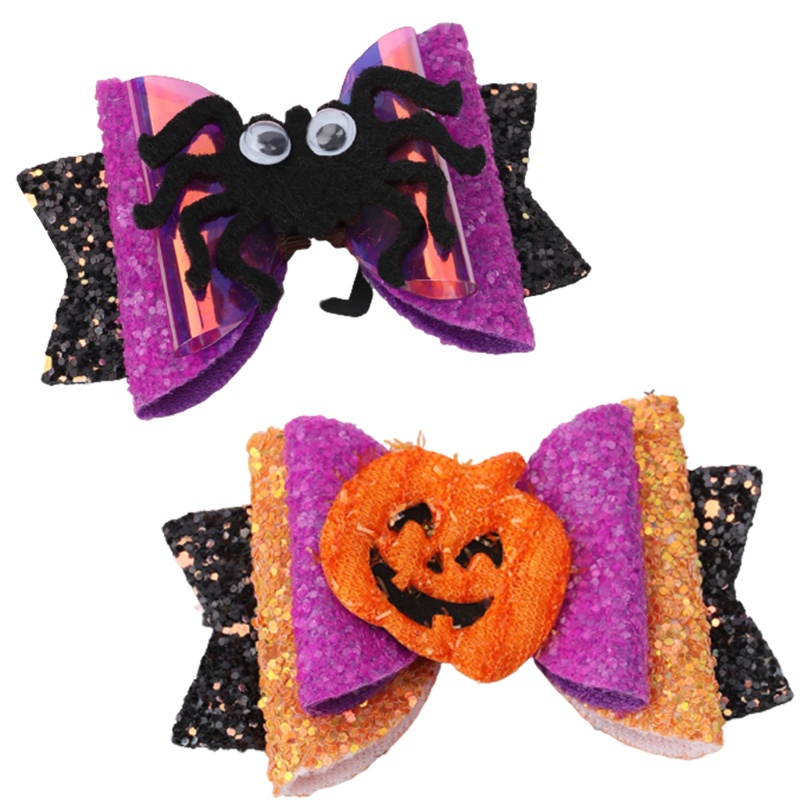 Kẹp Tóc Đính Kim Tuyến Lấp Lánh Hóa Trang Halloween