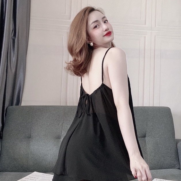 Bộ Ngủ Nữ - Set Đồ Nữ 2 Dây Phối Ren Voan Quần Đùi Lụa Thời Trang Sexy, Gợi Cảm | BigBuy360 - bigbuy360.vn