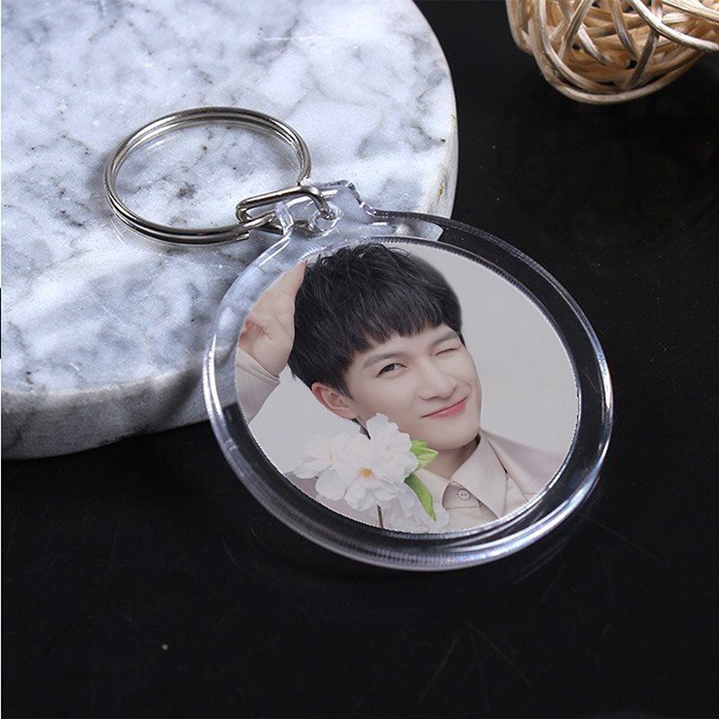 Móc treo chìa khóa in hình CHÂU THÂM idol thần tượng đáng yêu tiện lợi