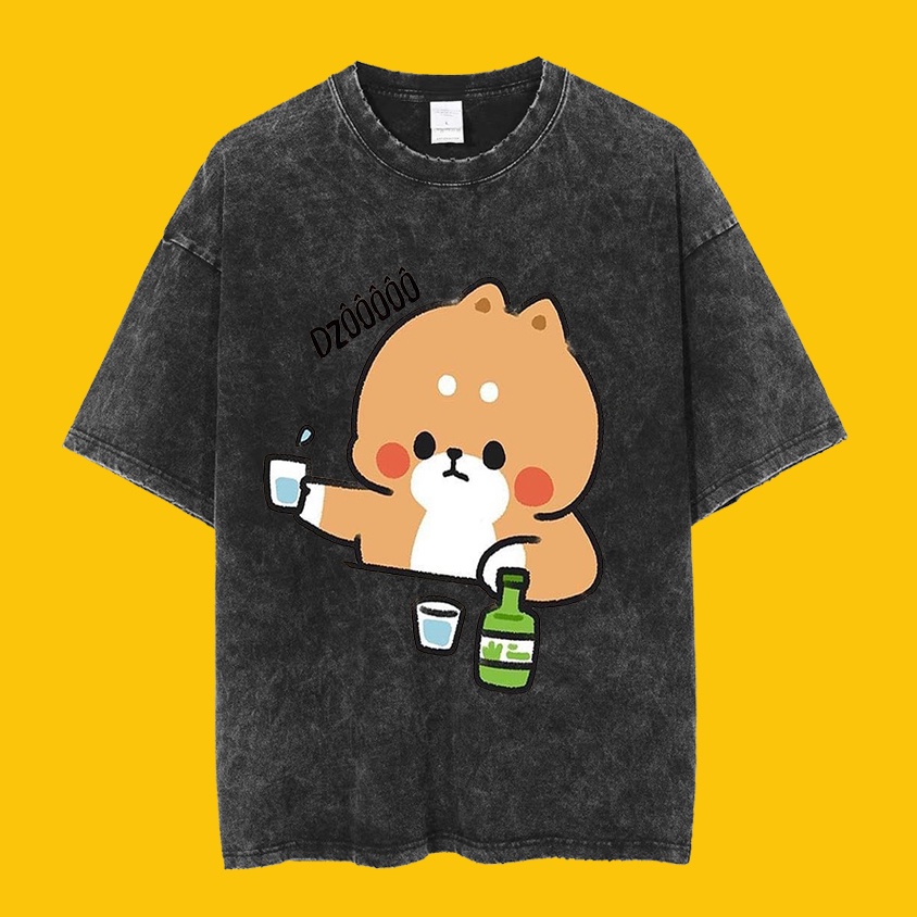 Áo thun Unisex Basic Tee 100% Cotton, phông trơn nam nữ tay lỡ oversize form rộng - AT22