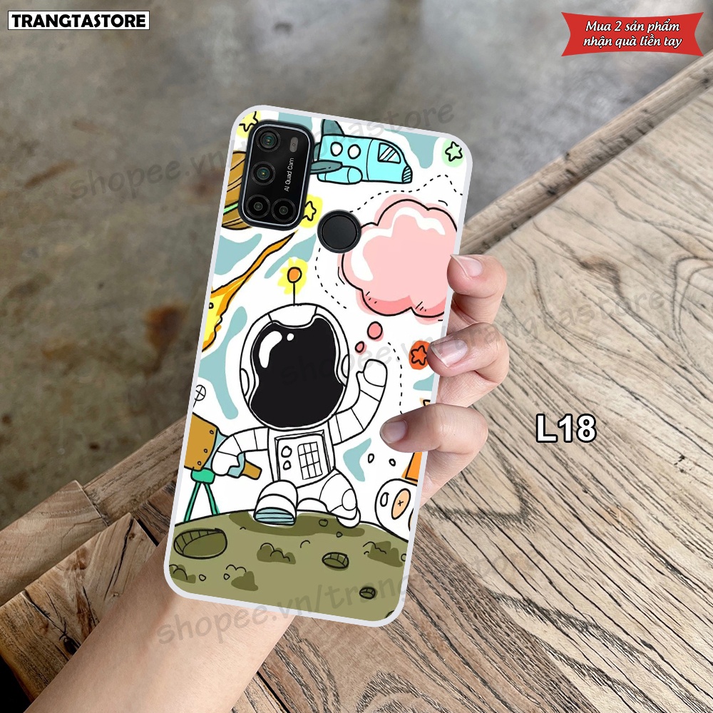 Ốp dẻo trong Vsmart Joy 4 - Star 5 - Live 4 in hình vũ trụ, phi hành gia, spaceX