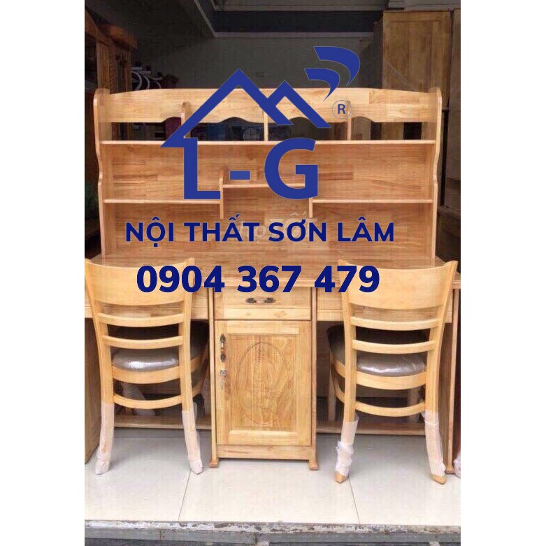 Bàn học sinh đôi - bàn học sinh gỗ thông tư nhiên đôi giá rẻ | BigBuy360 - bigbuy360.vn