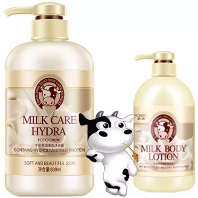 Sữa Tắm Con Bò Rorec Milk Care Hydra 800ml - Ads.cosmetic