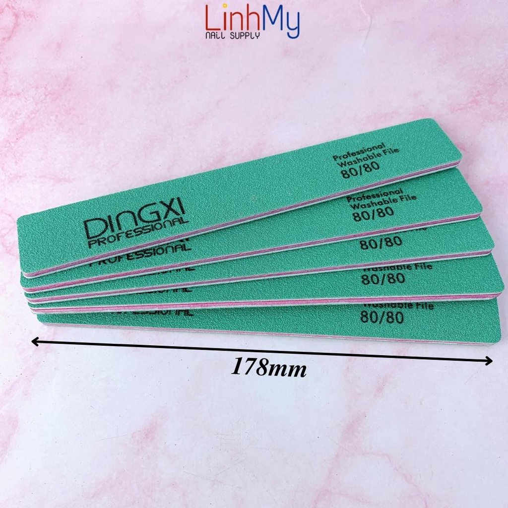 Dũa Dingxi Da Bò Xanh Chuyên Phá Gel Phá Bột Độ Nhám 80