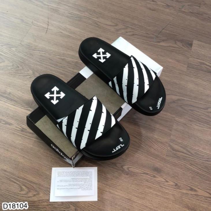 Dép Quai Ngang Nam OFF White Đế Cao Su Cao Cấp - Dép Lê OFF White Cao Cấp Cho Nam