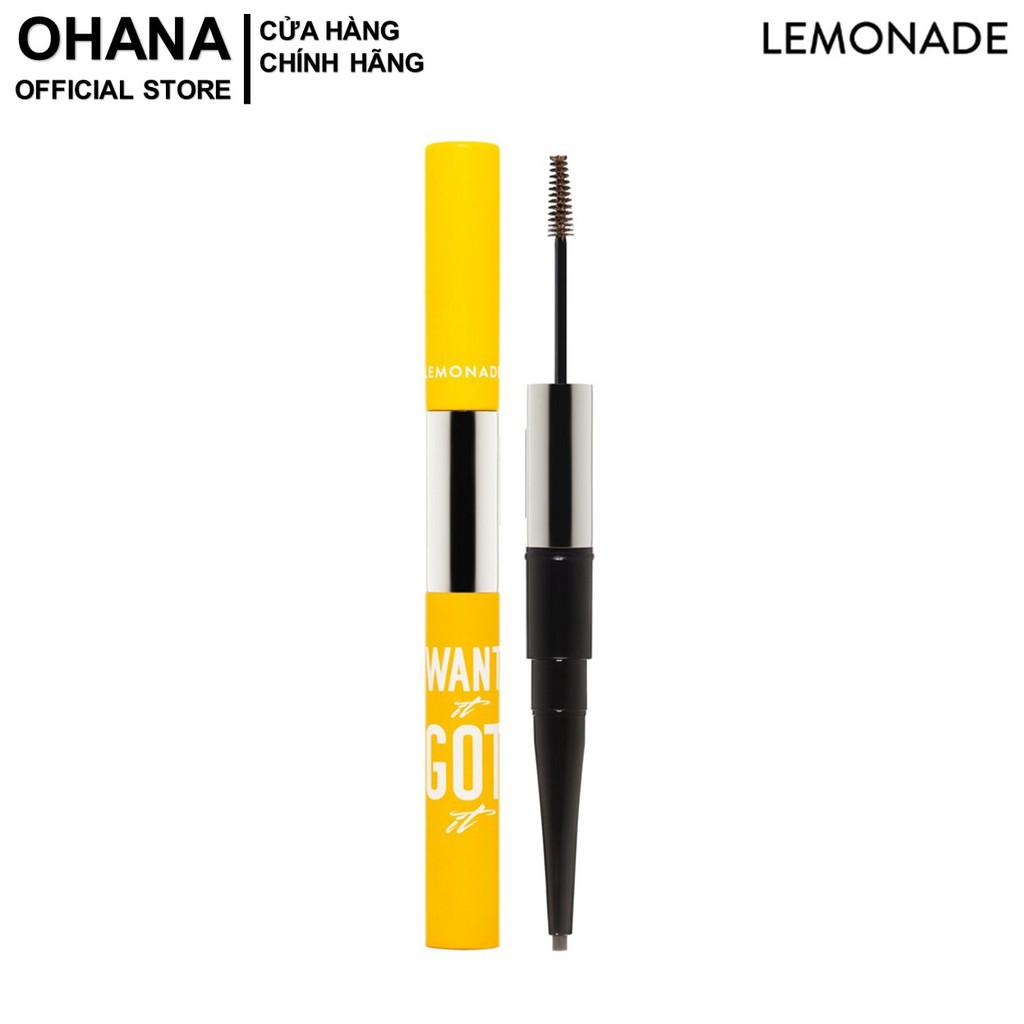 Chì Kẻ Mày 2 Đầu Lemonade Want It Got It Dual Eyebrow 4g