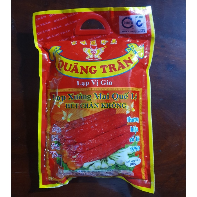 Lạp xưởng Mai Quế Lộ Quãng Trân, lạp vị gia, gói 500 gram