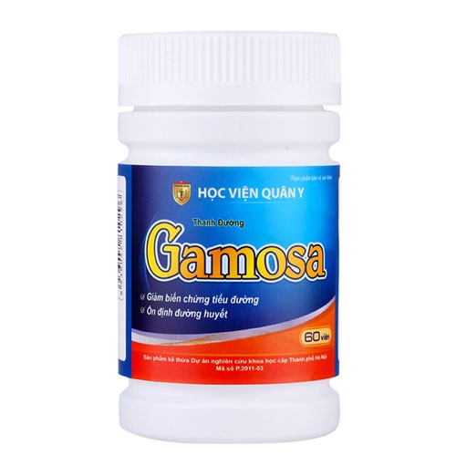Thanh đường Gamosa HVQY- Hỗ trợ làm giảm cholesterol trong máu, giảm đường huyết (60 viên)