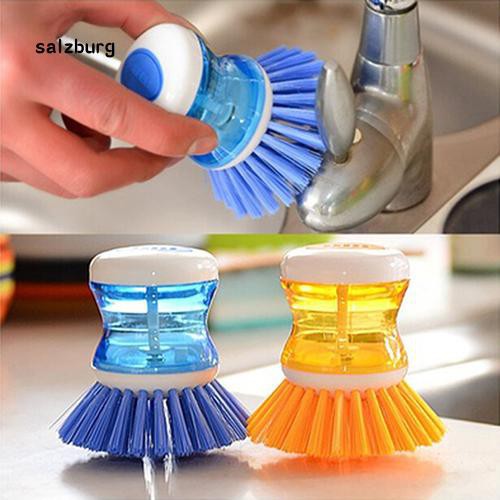 Cọ nhựa vệ sinh nồi chảo / bồn rửa đa năng với thiết kế nhỏ gọn tiện dụng