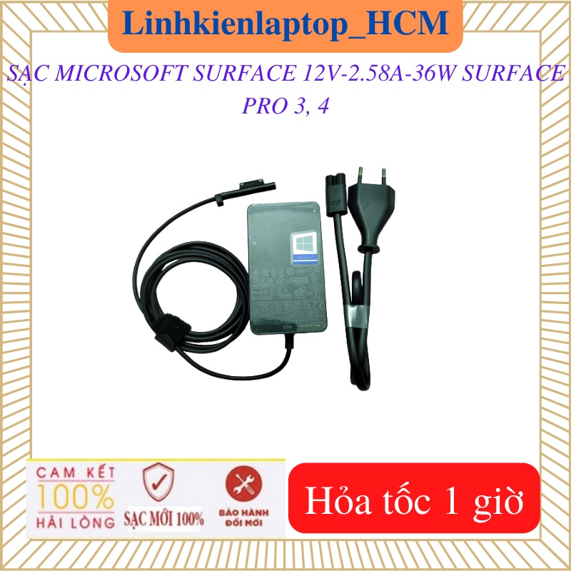 SẠC MICROSOFT SURFACE PRO 5 6 7- Sạc SURFACE 15V-2.58A-44W