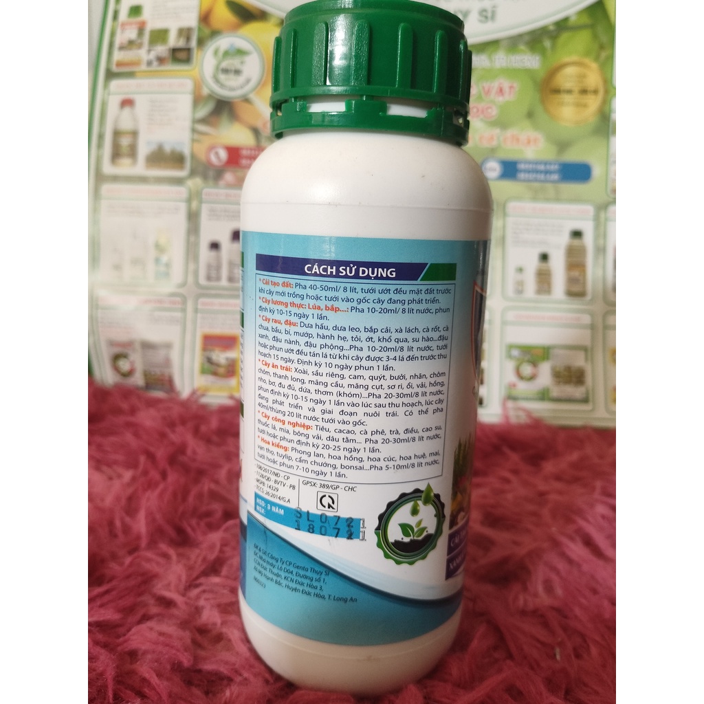 Đạm cá bổ sung vi lượng cho cây trồng  hữu cơ cho hoa hồng, rau sạch, hoa, cây cảnh trong nhà ngoà