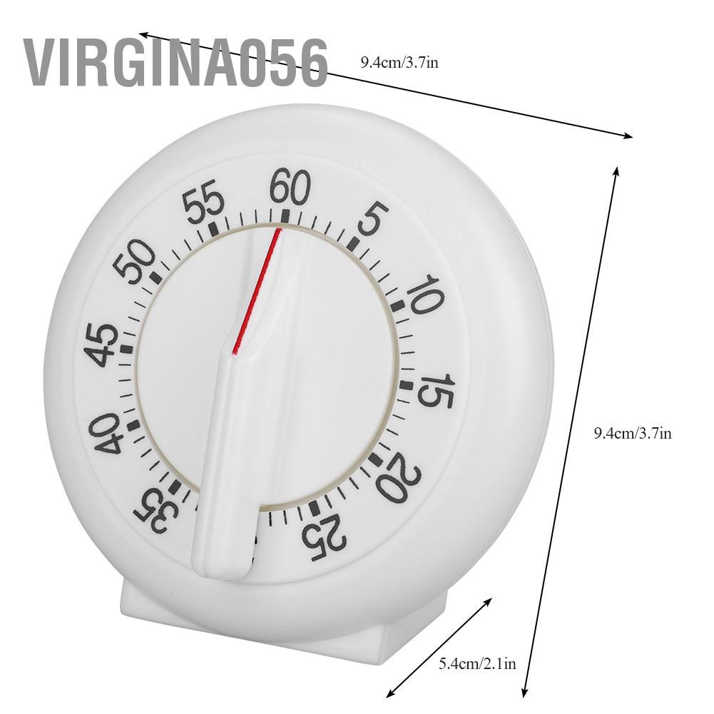 Virgina056 60 Minutes Round Shape Timer Kitchen Cooking Ring Mechanical Counter Alarm Clock