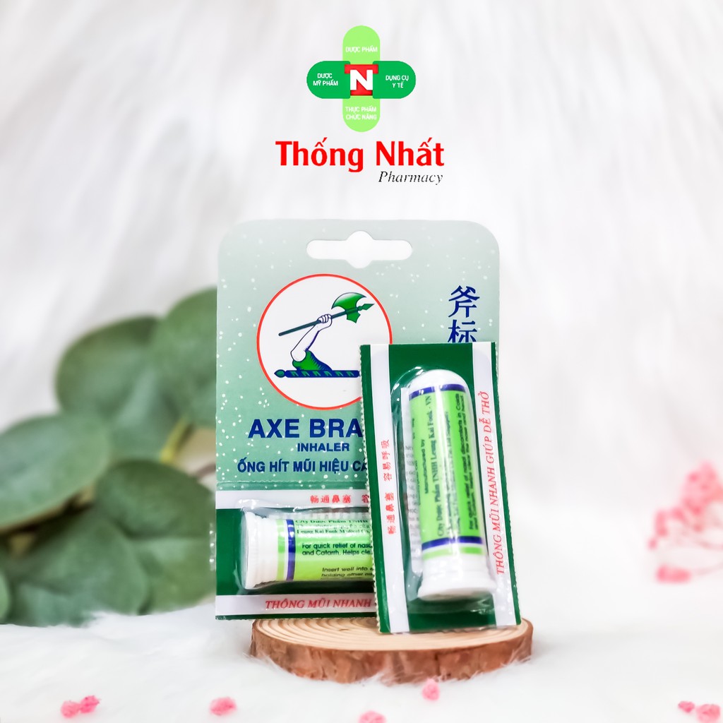 ỐNG HÍT MŨI THÁI LAN 2 ĐẦU ÔNG GIÀ Siang Pure và HIỆU CÂY BÚA AXE SINGAPORE